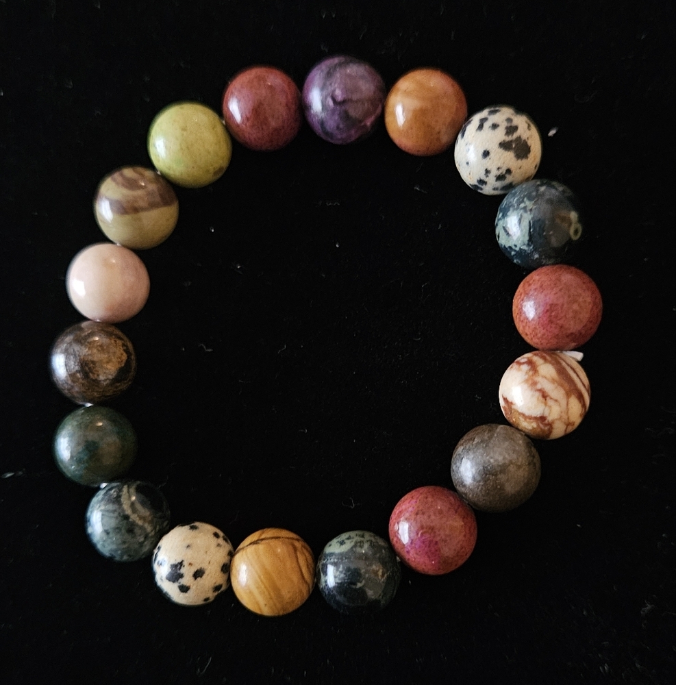 Multicolor Stone Beaded Bracelet - image 1